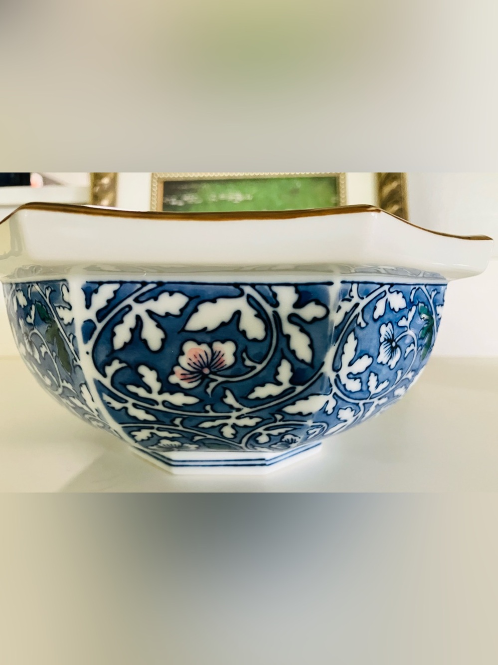 Beautiful Vintage Arita Imari Japanese Porcelain Serving Bowl, Used Once